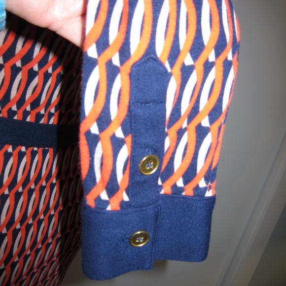 Button up with Boden Print Dress Size 8 - Picture 4 of 6